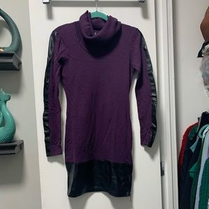 Purple Sweater Dress